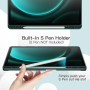 JETech Coque pour Samsung Galaxy Tab S9 FE+ / S9 FE Plus 12,4 Pouces avec S Pen Porte-Stylet, Tablette Étui Housse de TPU Souple