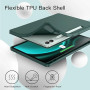 JETech Coque pour Samsung Galaxy Tab S9 FE+ / S9 FE Plus 12,4 Pouces avec S Pen Porte-Stylet, Tablette Étui Housse de TPU Souple