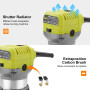 DEWINNER Défonceuse électrique Compacte 220V 710W, Défonceuse et Tronçonneuse, 3 Bases Incluses, 3 Pinces de 1/4", 6mm et 8mm, 5