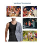 Casey Kevin Débardeur Gainant et Sculptant Homme Compression Musculation Sous-vêtements