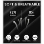 MIOTAN Lot de 5 Culottes en Coton pour Femmes Taille Haute Contrôle du Ventre Slip Extensible et Doux Couverture complète
