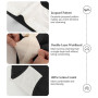 MIOTAN Lot de 5 Culottes en Coton pour Femmes Taille Haute Contrôle du Ventre Slip Extensible et Doux Couverture complète