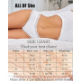 ALL OF SHE Lot de 6 sous-vêtements en Coton Caleçons Femmes Slip Dentelle Culotte Soft Hipster Sexy Panties Underwear Women Mult