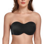 Lemorosy Soutien-Gorge Bandeau Non rembourré sans Bretelles Taille Plus T-Shirt pour Femme
