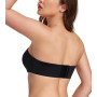 Lemorosy Soutien-Gorge Bandeau Non rembourré sans Bretelles Taille Plus T-Shirt pour Femme