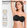 Lemorosy Soutien-Gorge Bandeau Non rembourré sans Bretelles Taille Plus T-Shirt pour Femme