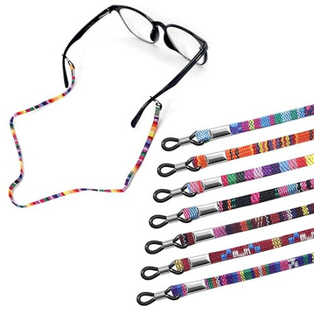 Qufiiry Cordon Lunettes, Universel Chaînes à Lunettes, Lunettes Chaîne Lanière, Cordons à Lunettes Universels Sans Queue, Anti-d