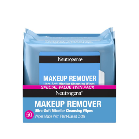 Neutrogena Makeup Remover Cleansing Towelettes, 25 Count (Pack of 2) by Neutrogena