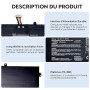 Zyrifean C41N1904 C41N1904-1 Batterie pour ASUS ZenBook UX325E UX325EA UX325J UX325JA BX325JA UX363E UX363EA UX363J UX363JA UM32