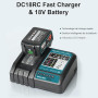 Waitley DC18RC Chargeur pour Makita 14.4V ~ 18V Batterie BL1860B BL1860 BL1850B BL1850 BL1840B BL1840 BL1415 BL1430
