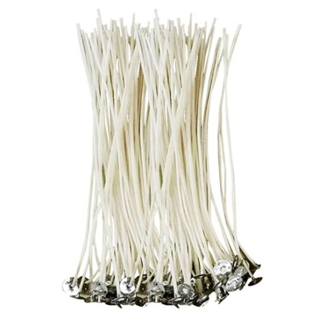 CZ Store®-✮Marque Française✮-Mèche Bougie-✮✮Garantie A Vie✮✮-Mèche pour Bougie 10 CM|Lot de 50 PCS| Meche Bougie Naturelle Coton
