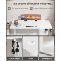Devoko Bureau Assis Debout Électrique 120x60 cm - Bureau Informatique Réglable en Hauteur Motorisé - Table de Bureau Ergonomique