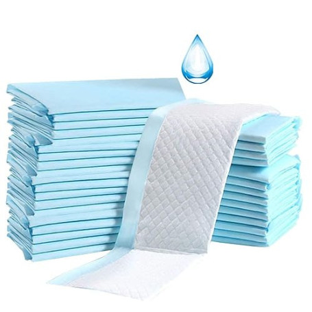 Lot de 100 alèses jetables pour table à langer, pour bébé, respirantes, imperméables, anti-fuite, à absorption rapide, 33 x 45 c