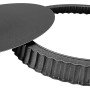 Sinnsally Moule a Tarte avec Fond Amovible,30CM Plat à Tarte,Moule a Tarte Cannelé Rond pour Quiche Gateau Tartelette,Revêtement