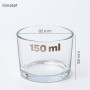 Lot 6/12 x Pot en Verre Vide pour la Fabrication des Bougies - contenants pour Bougies 150 ML sans Couvercle 82x58 mm - photopho