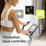 ZIPRO Vélo d'Appartement Adulte avec Résistance Magnétique à 8 Niveaux, Écran LCD, Support pour Téléphone et Selle Réglable, Vel
