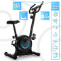 ZIPRO Vélo d'Appartement Adulte avec Résistance Magnétique à 8 Niveaux, Écran LCD, Support pour Téléphone et Selle Réglable, Vel