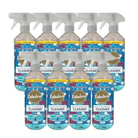 Spray multi-surfaces Fabulosa, nettoyant multi-surfaces tout usage, 750 ml, vendu par lot de 9 unités, Intense