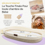 Yunioo matelas à langer, panier à langer avec coussin de voyage supplémentaire, matelas à langer en mousse et housse hydrofuge, 
