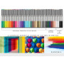 36 Stylos de Peinture Acrylique à Pointe Flexible avec Couleurs Essentielles - Contrôle Automatique du Flux 1-5mm pour Peinture