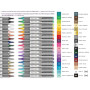 36 Stylos de Peinture Acrylique à Pointe Flexible avec Couleurs Essentielles - Contrôle Automatique du Flux 1-5mm pour Peinture