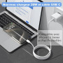 Chargeur USB C Rapide pour iPhone 17/17 Pro/17 Pro Max/16 Max/16e/15 Pro Max/15 Plus/iPadPro/Samsung, Prise Adaptateur USB C Cha