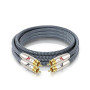 Impeto Cable RCA Hifi Haut de Gamme Câble RCA Audio Stéréo Male Male 1.5m, haute qualité audiophile 6N OFC, Compatible Pour CD,