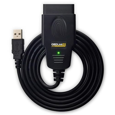 OBDLink ScanTool EX USB - Valise/Outil Diagnostic Auto Professionnel MultiMarques Alimenté par pile - Compatible OBD2 / RenoLink
