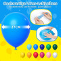 Elalove 110 ballons en latex 27cm – Kit multicolore pour anniversaire, mariage, baby shower, décoration fête, compatible hélium,