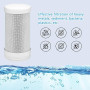 HOTUT Filtre á Eau Sur Robinet- Jeu de 2 Cartouches de Rechange pour Filtres à Eau, Enlève Impuretés, Chlore, Eau de Javel, Vers