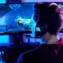 JBL Quantum 400 – Casque gaming filaire avec son Signature Quantum JBL et Quantum SURROUND – Avec micro et effets lumineux RGB –