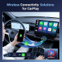 Adaptateur CarPlay sans Fil Mini pour iPhone Apple – Transformez CarPlay Filaire en sans Fil, Changement d’utilisateur en Un cli