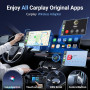 Adaptateur CarPlay sans Fil Mini pour iPhone Apple – Transformez CarPlay Filaire en sans Fil, Changement d’utilisateur en Un cli