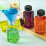 Yzpklhw Lot de 10 bouteilles de jus en plastique de 250 ml avec couvercles inviolables, vides et réutilisables, pour lait, eau,