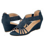 PIZZ ANNU Sandales Femme Été Compensées à Plateforme Escarpins Strass Sandale à Talon Compensé Mode Confort pour Soirée Mariage
