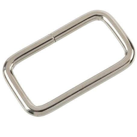 AERZETIX | Lot de 12 Boucles rectangulaires en métal | accessoires de couture maroquinerie pour confection d'anses de sacs ceint