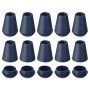 QUARKZMAN 20Pcs Bouchons D'Extrémité de Cloche Verrouillage D'Extrémité de Corde en Plastique Attaches de Corde Clip à Bascule A