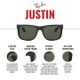 Ray-Ban Justin Lunettes de soleil Homme (lot de 1)