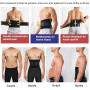 Chumian Ceinture de Sudation Abdominale pour Homme Minceur Ceinture Amincissante Gaine Ventre Plat Néoprène Sport Réglable Fitne