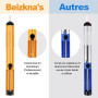 Fer à Souder Kit 80W Température Réglable 180-520°C Electronique de Precision avec Interrupteur ON/OFF, 5 Conseils de soudage, P