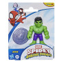 Marvel Spidey et Ses Amis Extraordinaires, Figurine Hulk de 7,5 cm avec Accessoire, Jouets de Super-héros pour Enfants, dès 3 An