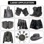 Rivets en Cuir 180 Pièces 3 Tailles Double Rivet Goujons Tubulaires en Métal Rivets Couture Sac,Rivets Cuir avec 3 Pièces Outil