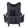 ACEXIER Gilet Airsoft Molle Gilet Tactique Porte Plaque Swat Gilet de Pêche Chasse Paintball Gilet Militaire Armée Armure Police