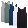 NUOZA Lot de 5/3 Débardeur Homme Maillot de Corps 100% Coton Toutes Les Tailles et Les Couleurs