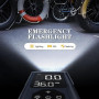 EFaith Compresseur À Air Portatif, gonfleur pneus voiture, Pompe À Velo Gonfleur Electrique, Gonfleur Pneu Sans Fil avec Batteri