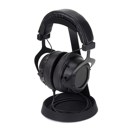 Dynavox Support Universel KH-1000 pour Tous Types de Casque ayant Une Largeur d'arceau jusqu'à 38 mm. Support métallique, revête