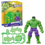 Marvel Avengers ActionVerse, Figurine Hulk de 11,5 cm et Accessoires, Jouets de Super-héros et Figurines pour Enfants, dès 4 Ans