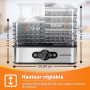 Aigostar Deshydrateur Alimentaire avec 5 Plateaux, Déshydrateur sans BPA, Minuterie 99h et Température 35-75 °C, Écran LED, 240W