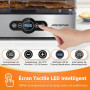 Aigostar Deshydrateur Alimentaire avec 5 Plateaux, Déshydrateur sans BPA, Minuterie 99h et Température 35-75 °C, Écran LED, 240W