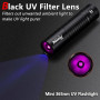 Alonefire SV114 3W Lampe Torche UV LED 365nm Petit Type C USB Rechargeable Lampe Ultraviolet Lumiere Noire Détecteur D'urine pou
